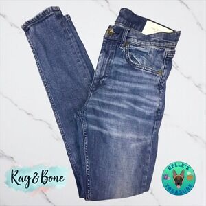 Rag & Bone Jeans Men's‎ 30x32 Fit 1 Skinny Distressed Medium Wash Slim Straight